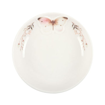 White Butterfly Trinket Dish