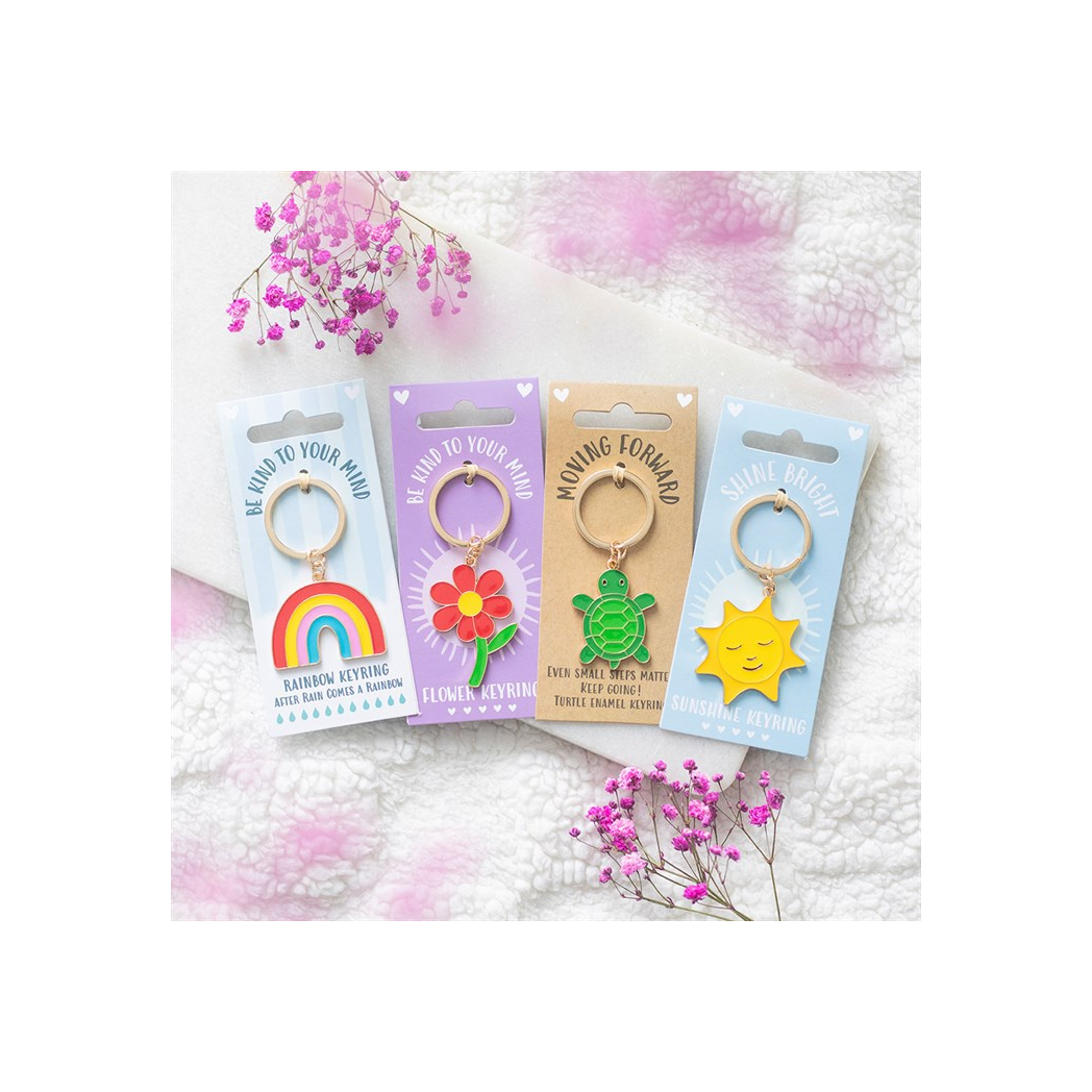 Be Kind to Your Mind Flower Keyring