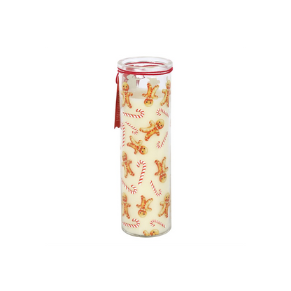 Candy Cane Warm Gingerbread Tube Candle