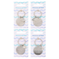 Pack of 12 Nautical Metal Keyrings