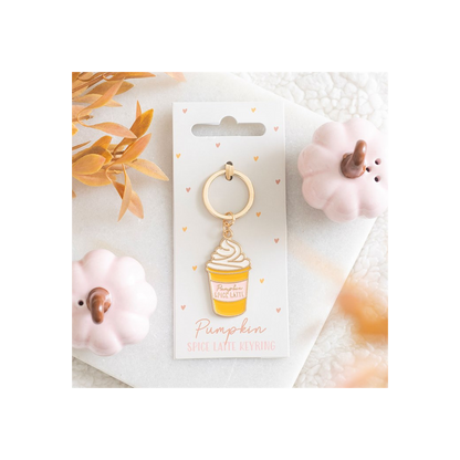 Pumpkin Spice Latte Keyring