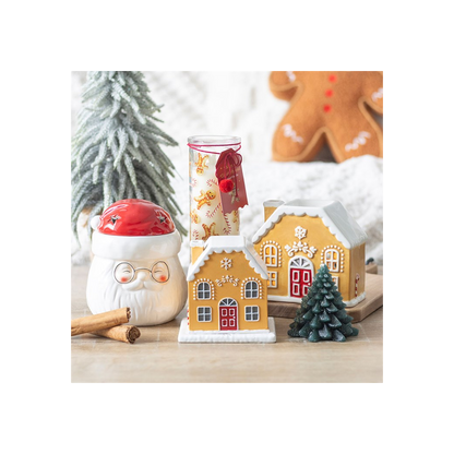 Candy Cane Warm Gingerbread Tube Candle