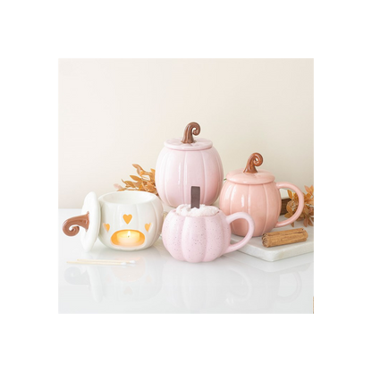 Pink Pumpkin Mug and Socks Set
