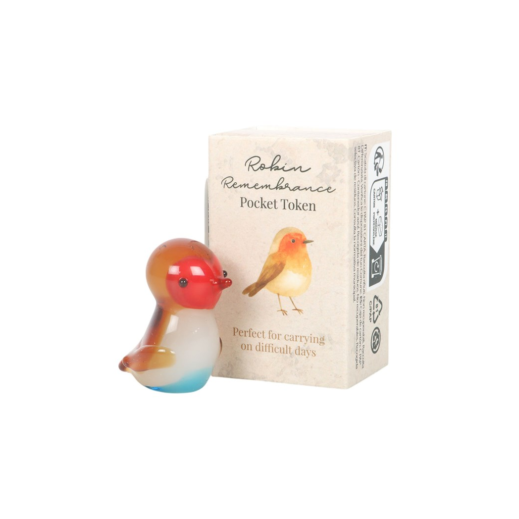 Set of 24 Robin Remembrance Pocket Tokens in Display