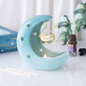 Blue Pastel Crescent Moon Hanging Oil Burner