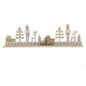 45cm Gold Wooden Advent Calendar with Nutcracker