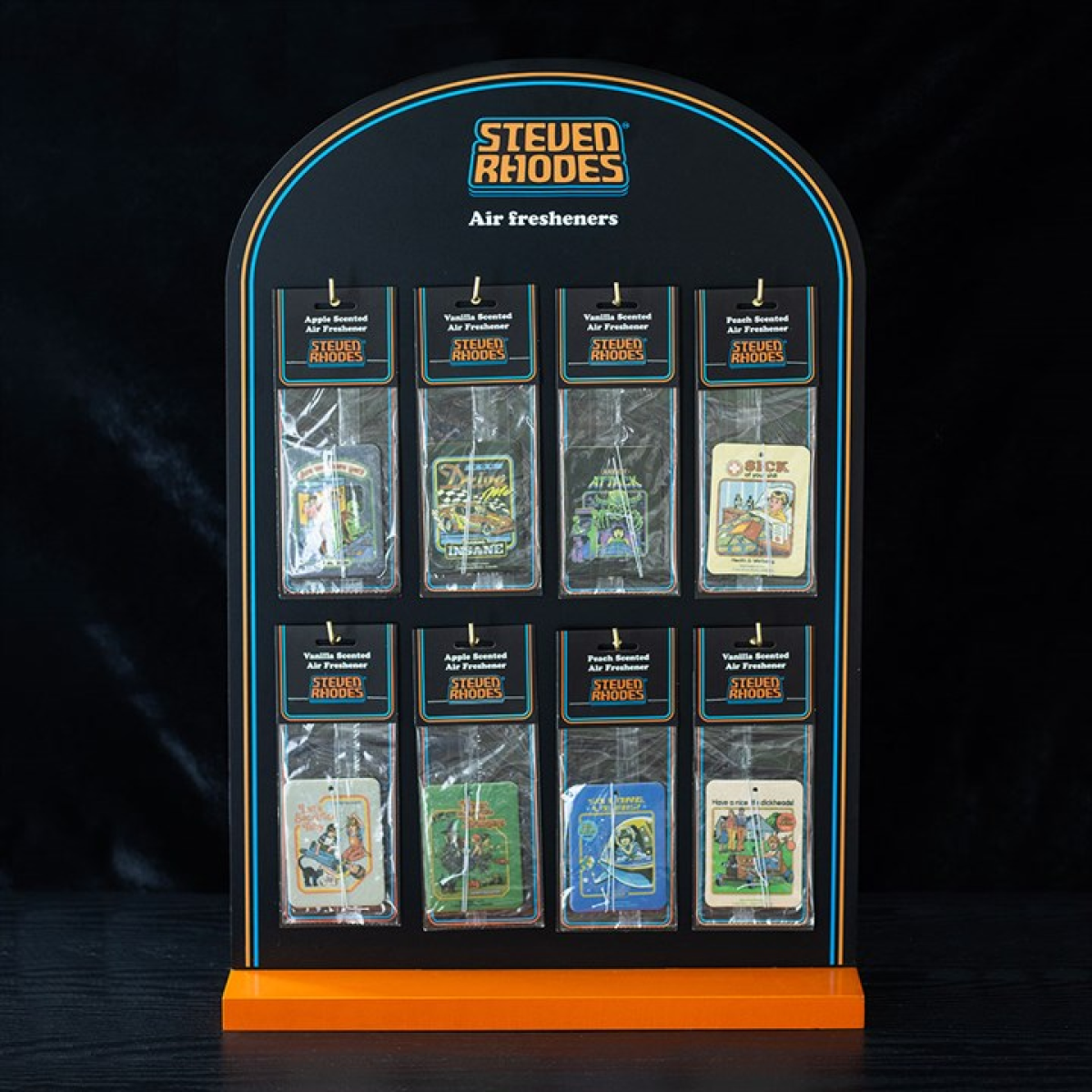 Set of 144 Air Fresheners by Steven Rhodes on Display