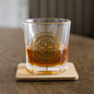 Celtic Shield Knot Lowball Glass with Coaster