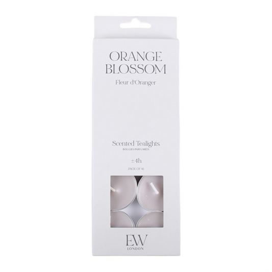 Pack of 10 Orange Blossom Scented Tealights
