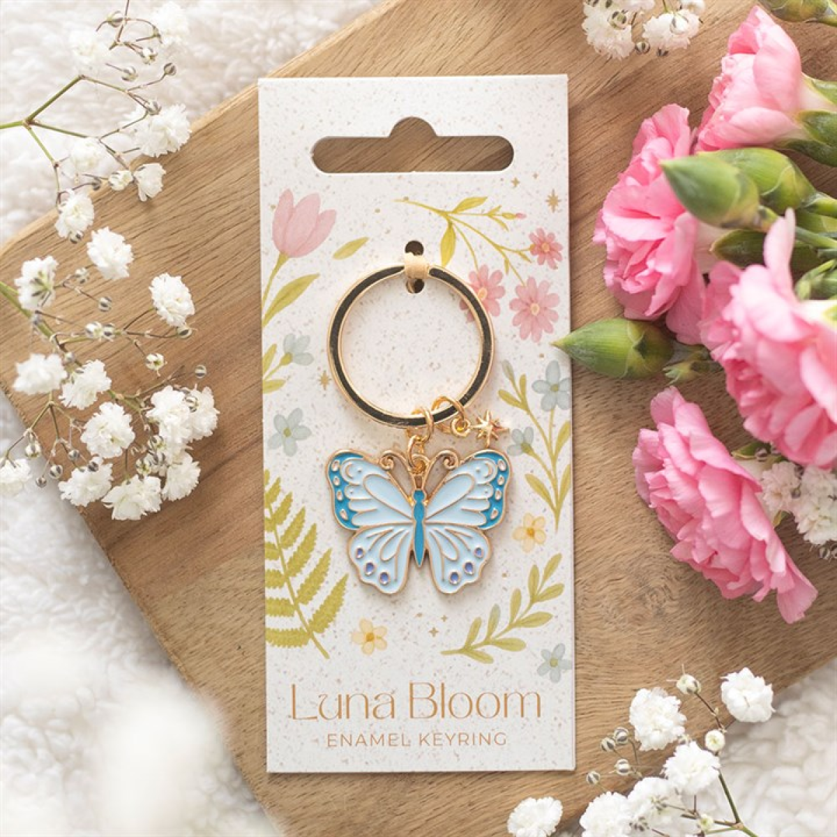 Luna Butterfly Keyring