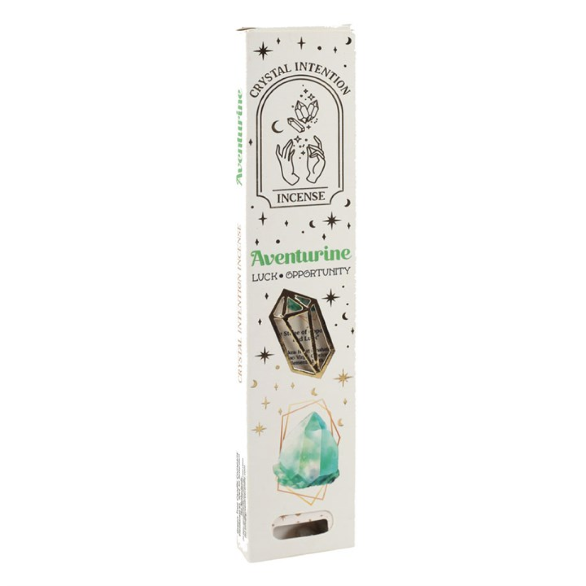 12 Packs of Native Soul Crystal Intentions Incense with Aventurine Chips