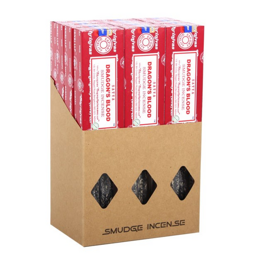 12 Packs of Satya Dragon's Blood Smudge Incense 25g