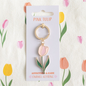 Pink Tulip Keyring