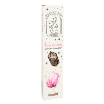 12 Packs of Native Soul Crystal Intentions Incense with Rose Quartz Chips