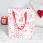 Valentine Postage Stamp Print Gift Bag