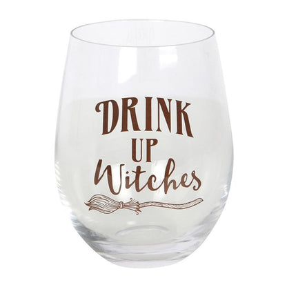 Drink Up Witches Stemless Glass