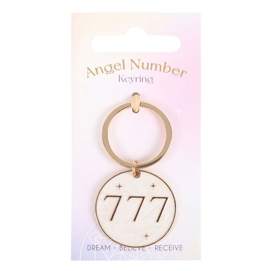 777 Angel Number Keyring