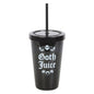 Goth Juice Plastic Tumbler with Straw