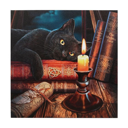 The Witching Hour Light Up Canvas Plaque by Lisa Parker