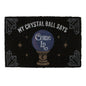 Crystal Ball Black Doormat