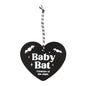 Baby Bat Hanging Heart Sign