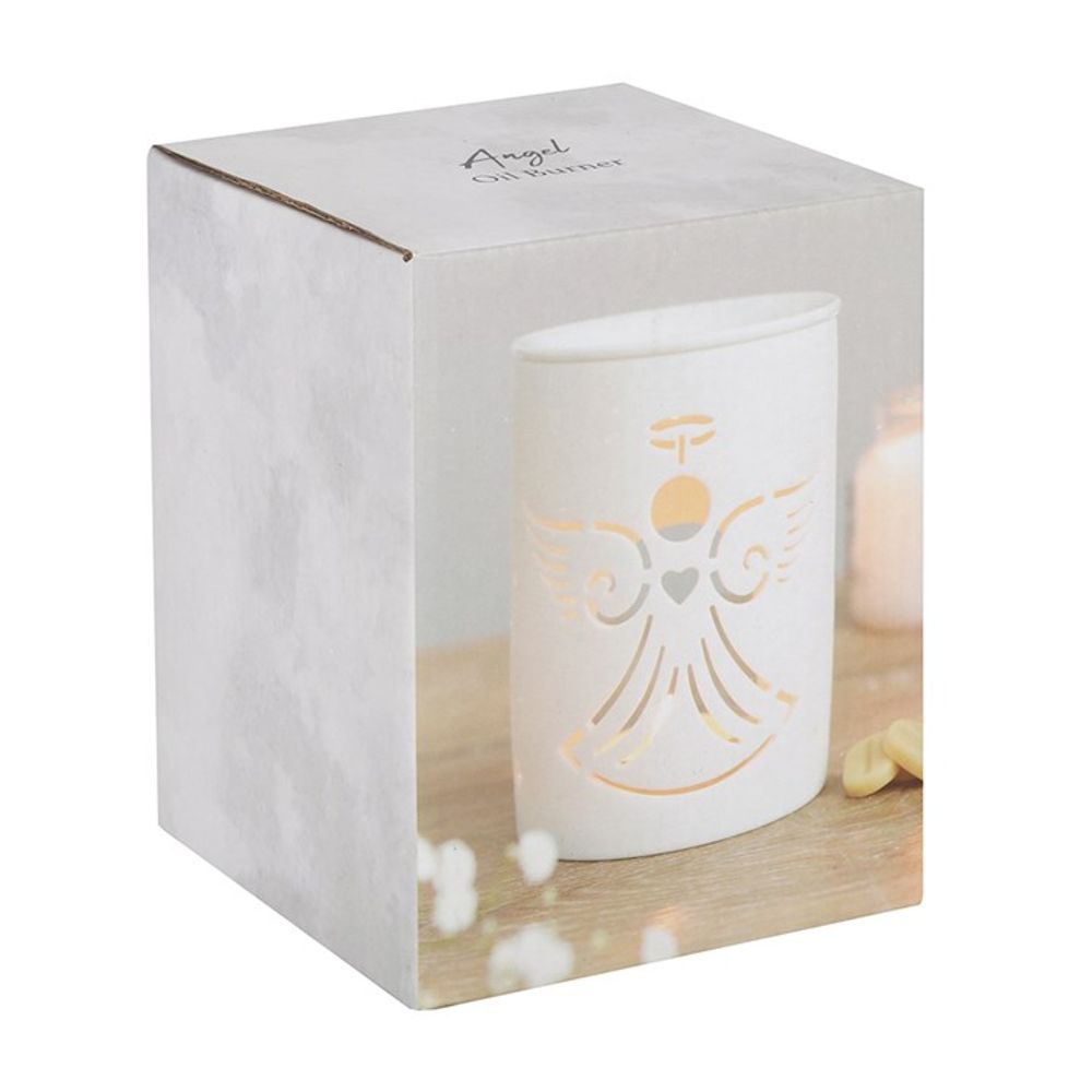 White Angel Cut Out Oil Burner