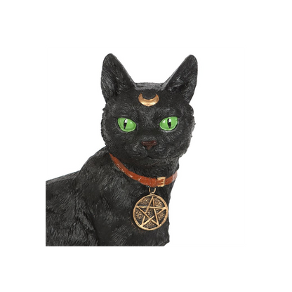 Sitting Black Cat Figurine