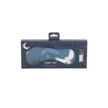 Night Owl Sleep Mask and Essential Oil Gift Set