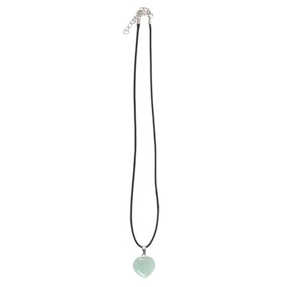 Green Adventurine Healing Crystal Heart Necklace