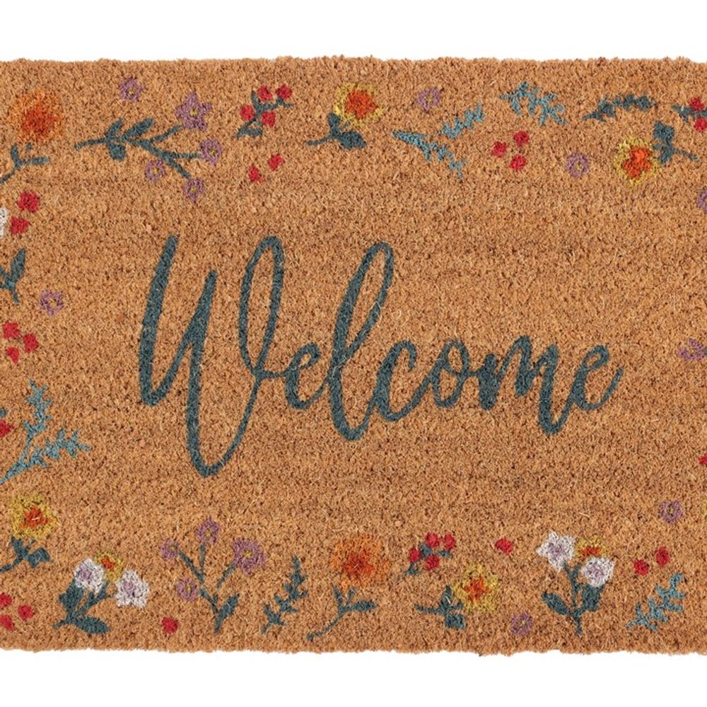 Natural Botanical Welcome Doormat