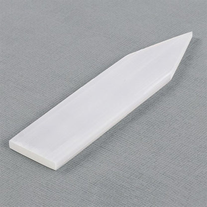 Selenite Flat Pointed Wand