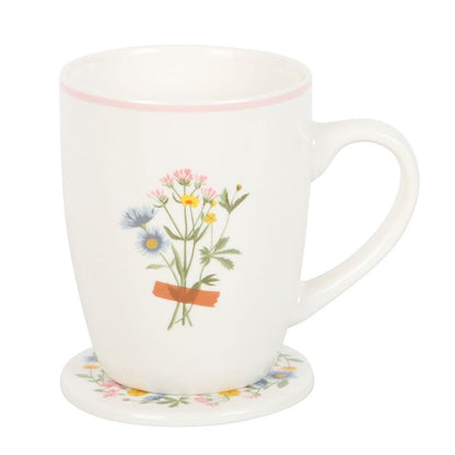 If Grandmas Were Flowers Floral Mug & Coaster Set