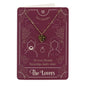 The Lovers Tarot Necklace on Greeting Card