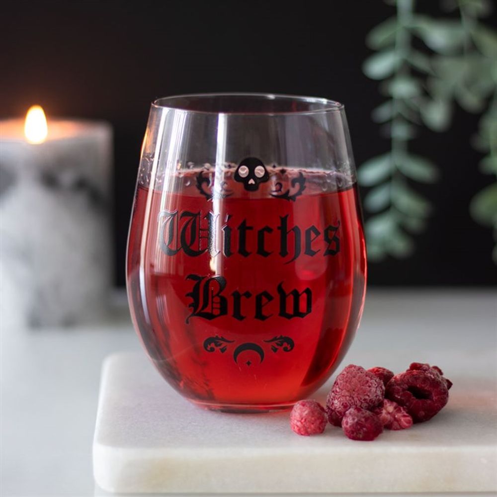 Witches Brew Stemless Wine Glass