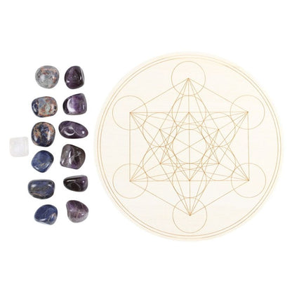 Metatron's Cube Crystal Grid Set