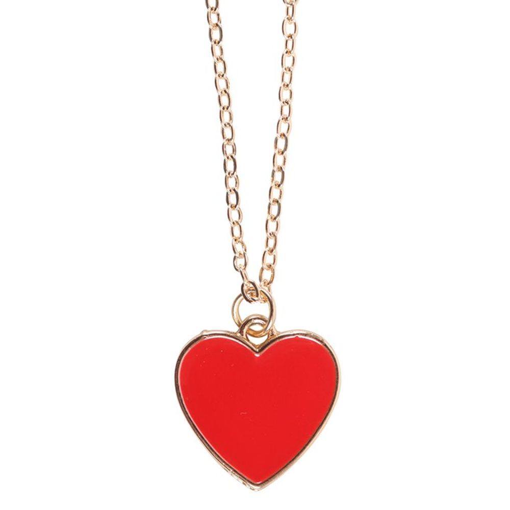 Bestie Enamel Heart Necklace Greeting Card