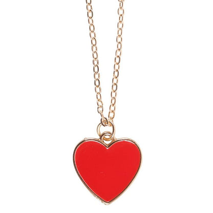 Bestie Enamel Heart Necklace Greeting Card