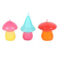 Set of 3 Mushroom Shaped Candles