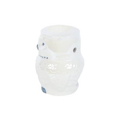 Owl Shaped Iridescent Oil Burner
