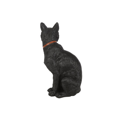 Sitting Black Cat Figurine