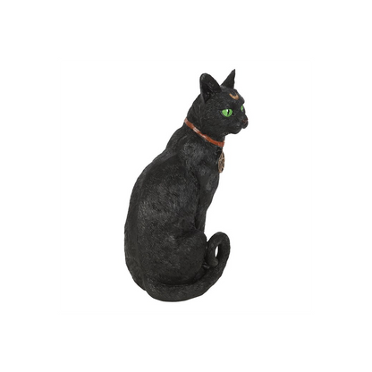 Sitting Black Cat Figurine