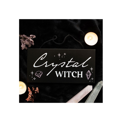 Crystal Witch Hanging Sign