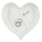 Glitter Heart Shaped Angel Wing Trinket Dish