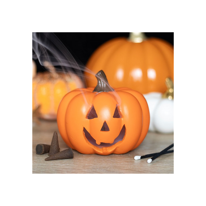 Orange Pumpkin Incense Cone Holder