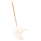 White Crescent Moon Incense Stick Holder