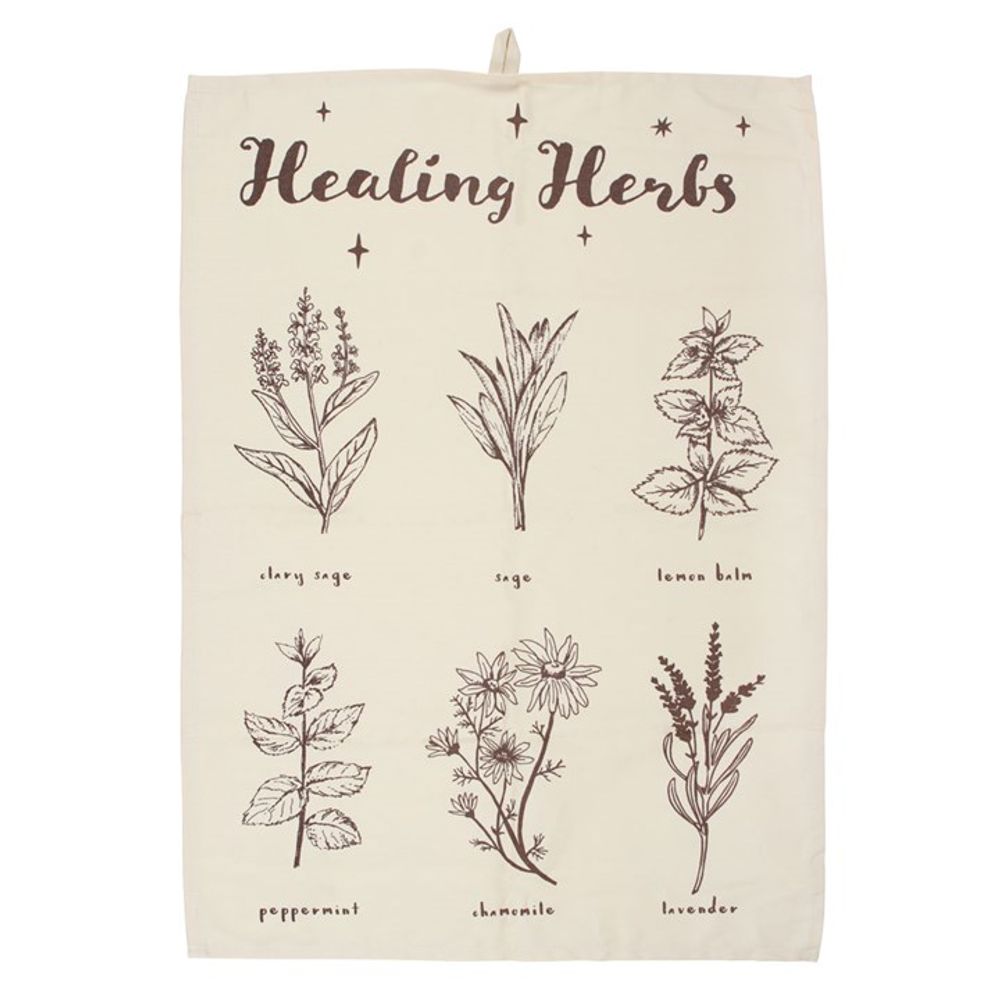 Healing Herbs Tea Towel