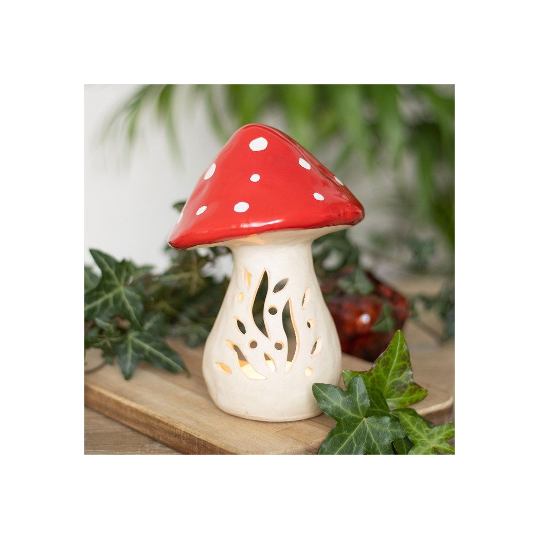 Ceramic Mushroom Tealight Candle Holder