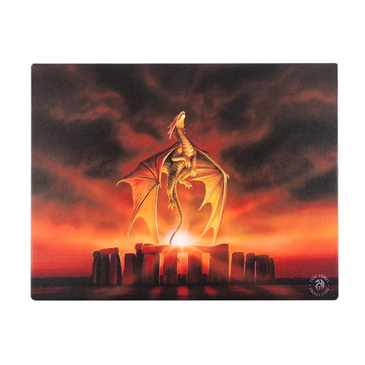 19x25cm Solstice Canvas Plaque by Anne Stokes