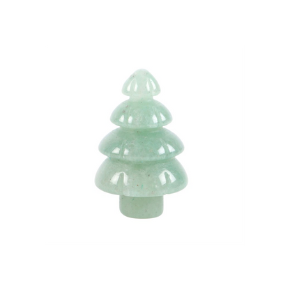 Green Aventurine Crystal Christmas Tree in a Bag