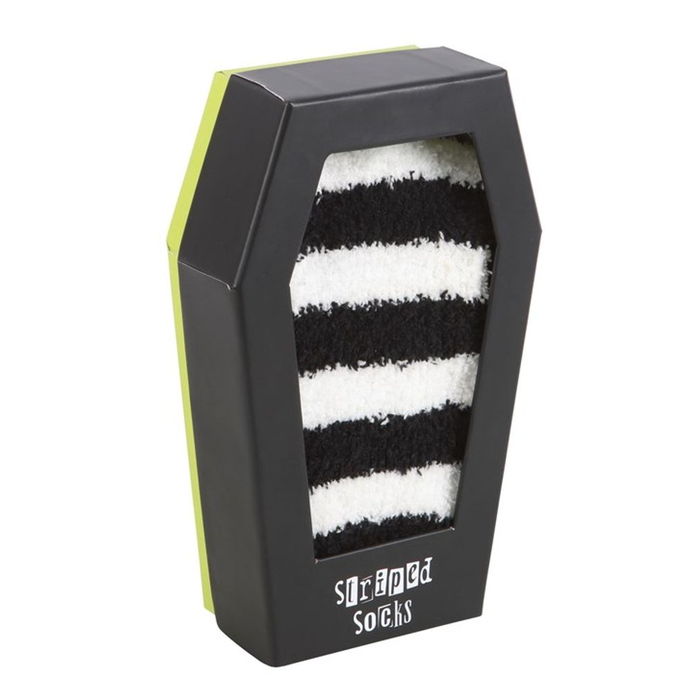 Striped Socks in Coffin Gift Box